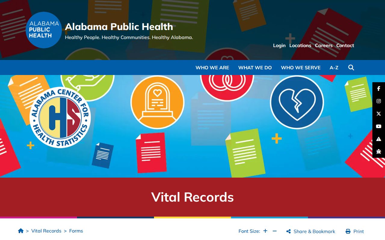 Northport resident lookup using Alabama vital record forms