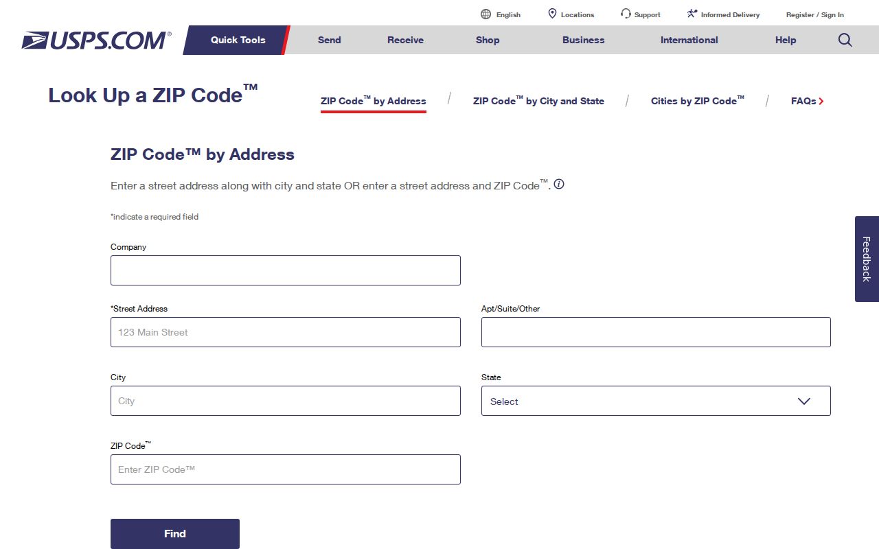 USPS address search for the Northport ZIP code directory